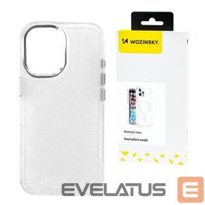 Nugarėlės dėklai Wozinsky  Wozinsky Glitter Case for Samsung Galaxy S25+ - Clear with Glitter 