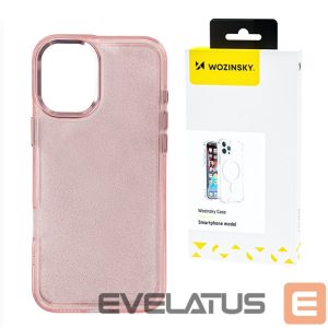 Nugarėlės dėklai Wozinsky  Wozinsky Glitter Case for Samsung Galaxy S25+ - Pink with Glitter 