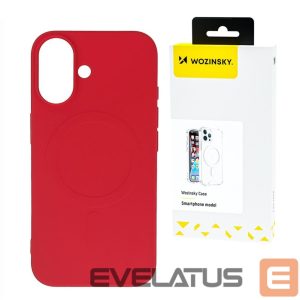 Nugarėlės dėklai Wozinsky  Liquid Silicone Case MagSafe for Samsung Galaxy S25+ - Red 