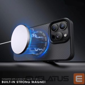 Nugarėlės dėklai Wozinsky  Wozinsky Carbon Fiber Case with MagSafe for Samsung Galaxy S25+ - Black 