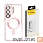 Nugarėlės dėklai Wozinsky  Wozinsky Electroplated Case with Magsafe for Samsung Galaxy S25 - Pink 