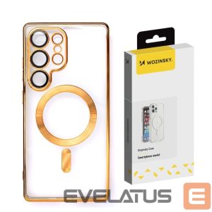 Nugarėlės dėklai Wozinsky  Wozinsky Electroplated Case with Magsafe for Samsung Galaxy S25 - Gold 