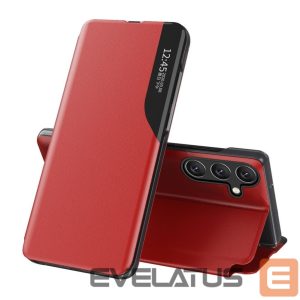 Nugarėlės dėklai Hurtel  Eco Leather View Case elegant case with flap and stand function for Samsung Galaxy A26 - red 