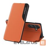 Nugarėlės dėklai Hurtel  Eco Leather View Case elegant case with flap and stand function for Samsung Galaxy A26 - orange 
