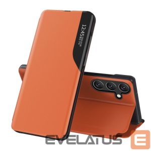 Nugarėlės dėklai Hurtel  Eco Leather View Case elegant case with flap and stand function for Samsung Galaxy A26 - orange 