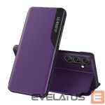Nugarėlės dėklai Hurtel  Eco Leather View Case elegant case with flap and stand function for Samsung Galaxy A26 - purple 