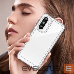 Nugarėlės dėklai Hurtel  Outer Space Case for Samsung Galaxy A26 Cover with Flexible Frame - Transparent 
