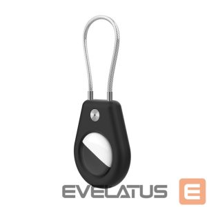 Nugarėlės dėklai Hurtel  Apple AirTag Case with Steel Cable - Black 
