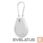 Nugarėlės dėklai Hurtel  Apple AirTag Case Waterproof with Steel Cable - White 