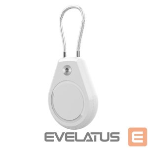 Nugarėlės dėklai Hurtel  Apple AirTag Case Waterproof with Steel Cable - White 