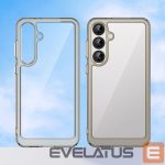 Nugarėlės dėklai Hurtel  Outer Space Case for Samsung Galaxy A36 Cover with Flexible Frame - Semi-Transparent, Black 