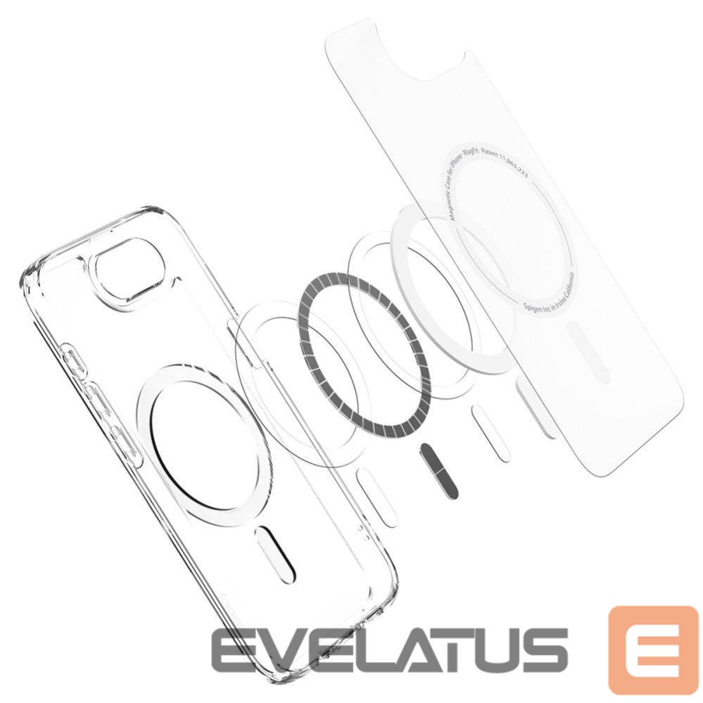 Nugarėlės dėklai Spigen Spigen Ultra Hybrid MagSafe iPhone 16e Case - White, Translucent