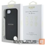 Nugarėlės dėklai Guess  Guess PU Grained Classic Logo case with MagSafe for iPhone 16e - black 