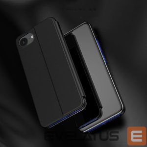 Nugarėlės dėklai Hurtel  Clear View Case for iPhone 16e Flip Cover - Black 