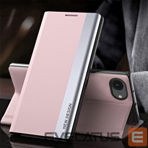 Nugarėlės dėklai Hurtel  Sleep Case Pro for iPhone 16e with flap and stand - pink 