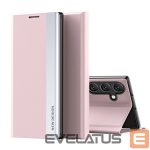 Nugarėlės dėklai Hurtel  Sleep Case Pro for Samsung Galaxy S25 Edge with Flip and Stand - Pink 