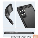 Nugarėlės dėklai Hurtel  Carbon Case for Samsung Galaxy S25 Edge - Black 