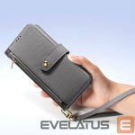 Nugarėlės dėklai Dux Ducis  Dux Ducis Lawa Leather Case for iPhone 15 Pro - Gray 