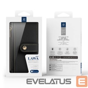Nugarėlės dėklai Dux Ducis  Dux Ducis Lawa Leather Case for iPhone 15 Pro Max - Black 