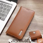 Nugarėlės dėklai Dux Ducis  Dux Ducis Hivo Samsung Galaxy S25 Edge Case with Flip and RFID Protection - Brown 