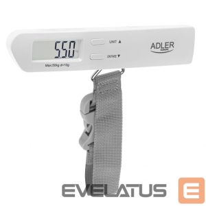 Svarstyklės Adler  | Travel Luggage Scale | AD 8191 | Maximum weight (capacity) 50 kg | Accuracy 10 g | Grey 
