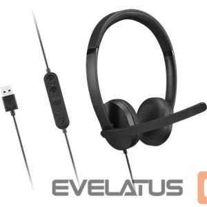 Laidinės ausinės Lenovo  Headset | USB-A Stereo Gen 2 | Built-in microphone | Wired | Black 
