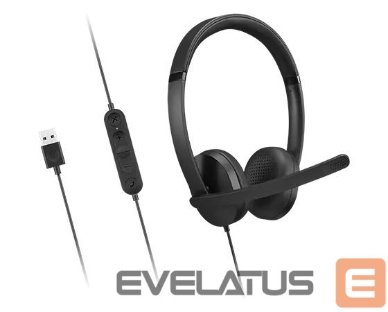 Laidinės ausinės Lenovo Headset | USB-A Stereo Gen 2 | Built-in microphone | Wired | Black