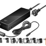 Kabelis Goobay  55004 Notebook Power Supply 134.5 W, Black 