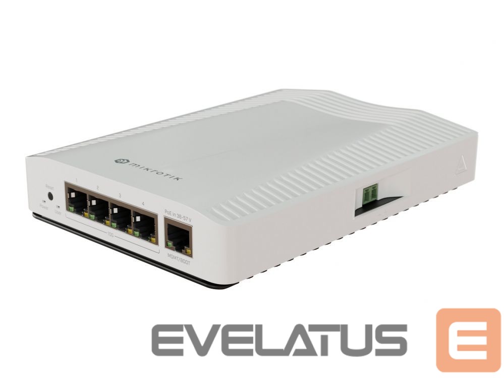 Serveris – kiti priedai Mikrotik Ethernet switch | CRS304-4XG-IN | Ethernet switch | Desktop, DIN rail mountable | 10 Gbps (RJ-45) ports quantity 4