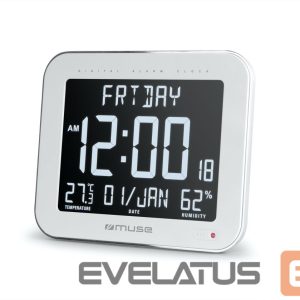 Interaktyvus sprendimas Muse  | Wall Clock with Alarm Function | M-090 WMC | White 