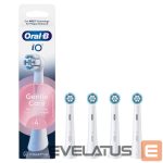 Dantų šepetėlis Oral-B  Replaceable toothbrush heads | iO Gentle Care | Heads | For adults | Number of brush heads included 4 | Number of teeth brushing modes Does not apply | White 
