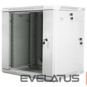 Serveriai Lanberg  Rack cabinet 19" double-section wall-mount 12U/600x600 (flat pack), grey | 