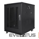 Serveriai Lanberg  Rack cabinet 19" free-standing 15U/600x800 (flat pack) with mesh door, black | 