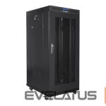 Serveriai Lanberg  Rack cabinet 19" free-standing 22U/800x800 (flat pack) with glass door lCD V2, black | 