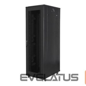 Serveriai Lanberg  Rack cabinet 19" free-standing 42U/800x1000 (flat pack) with mesh door, black | 