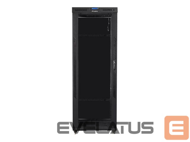 Serveriai Lanberg Rack cabinet 19" free-standing 42U/800x800 (flat pack) with glass door lCD V2, black |