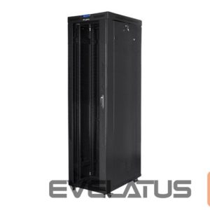 Serveriai Lanberg  Rack cabinet 19" free-standing 47U/800x1000 (flat pack) with glass door lCD V2, black | 