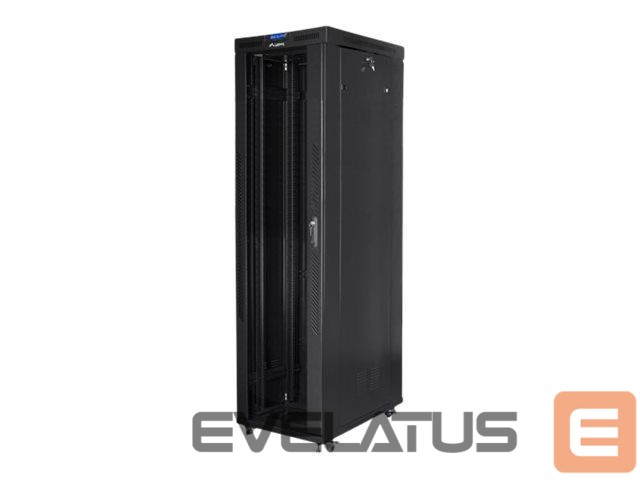 Serveriai Lanberg Rack cabinet 19" free-standing 47U/800x1000 (flat pack) with glass door lCD V2, black |