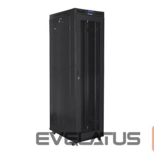 Serveriai Lanberg  Rack cabinet 19" free-standing 47U/800x1000 (flat pack) with mesh door lCD V2, black | 