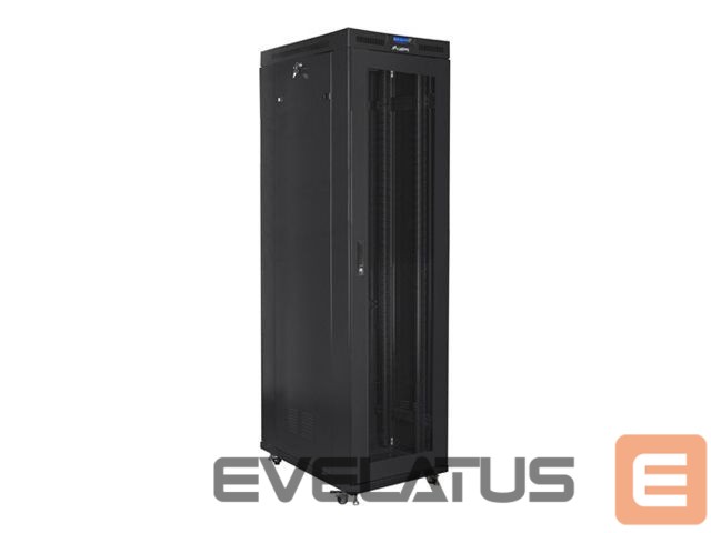 Serveriai Lanberg Rack cabinet 19" free-standing 47U/800x1000 (flat pack) with mesh door lCD V2, black |