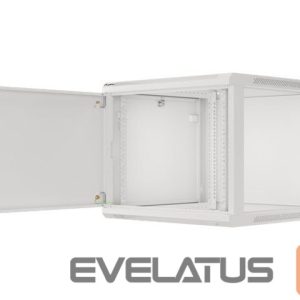 Serveriai Lanberg  Rack cabinet 19" wall-mount 9U/600x600 (flat pack) for self-assembly with metal door, grey | 