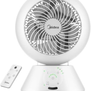 Ventiliatorius Midea  Fan | MDF24JRW TurboForce | Table Fan | White | Number of speeds 5 | Oscillation | Remote control 