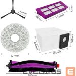 Dulkių siurblio priedas Midea  V15 Spare Parts kit: 1x Side Brush, 2x Mop Pad, 1x Roller Brush, 1x Filter, 1x Dust Bag 