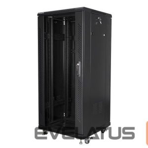 Kitos prekės Lanberg  | Rack cabinet 19" free-standing 27U/600x600 (flat pack) | FF01-6627-12B | Black 
