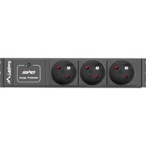 Serveriai Lanberg  Power Distribution Unit (PDU) 10" 1U 16A 2m 3x French Outlets | PDU-03E-0200-BK 