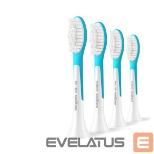 Dantų šepetėlis Philips  Replacement brush heads | HX6044/90 Sonicare For Kids7+ | Heads | For kids | Number of brush heads included 4 | White/Blue 