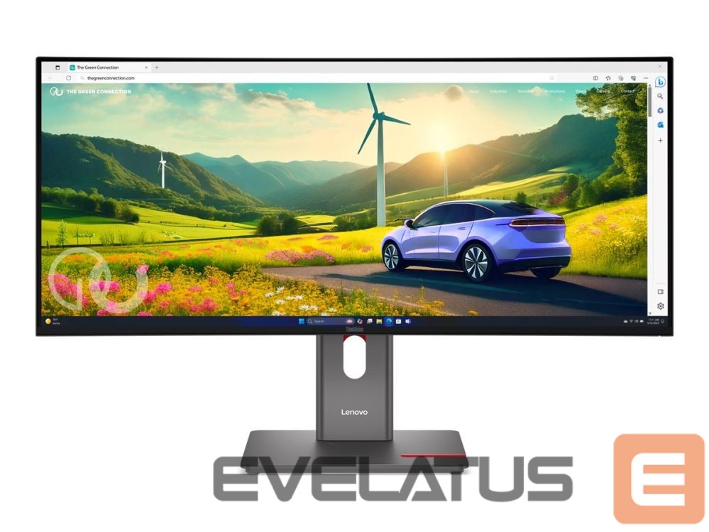 Monitoriai Lenovo ThinkVision | P34WD-40 | 34 " | IPS | 21:9 | 120 Hz | 4 ms | 3440x1440 pixels | 350 cd/m² | HDMI ports quantity 1 | Eclipse black | Warranty 36 month(s)