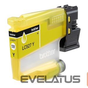 Eksploatacinės medžiagos spausdintuvams Brother  LC527Y Yellow Inkjet Cartridge | 