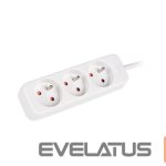 Serveriai Lanberg  Cable Power Strip, 3X French Outlets Quality-Grade Copper, 1.5 m | PS0-03E-0150-W 