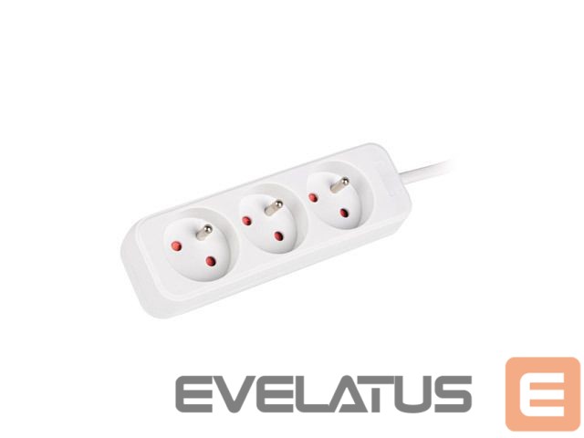 Serveriai Lanberg Cable Power Strip, 3X French Outlets Quality-Grade Copper, 1.5 m | PS0-03E-0150-W